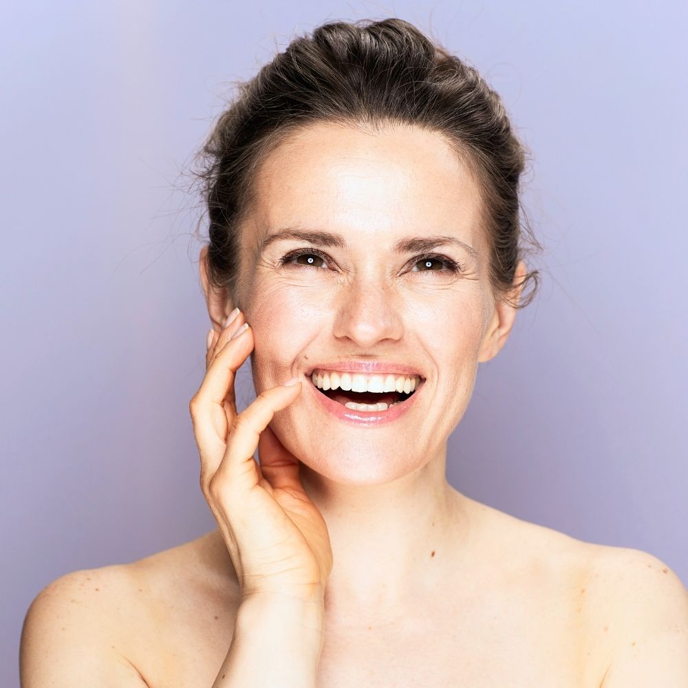 image of a woman smiling