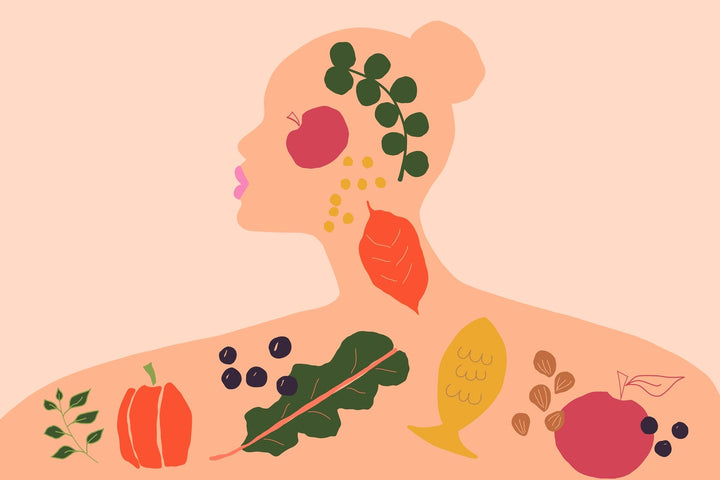 illustrated silhouette of a women