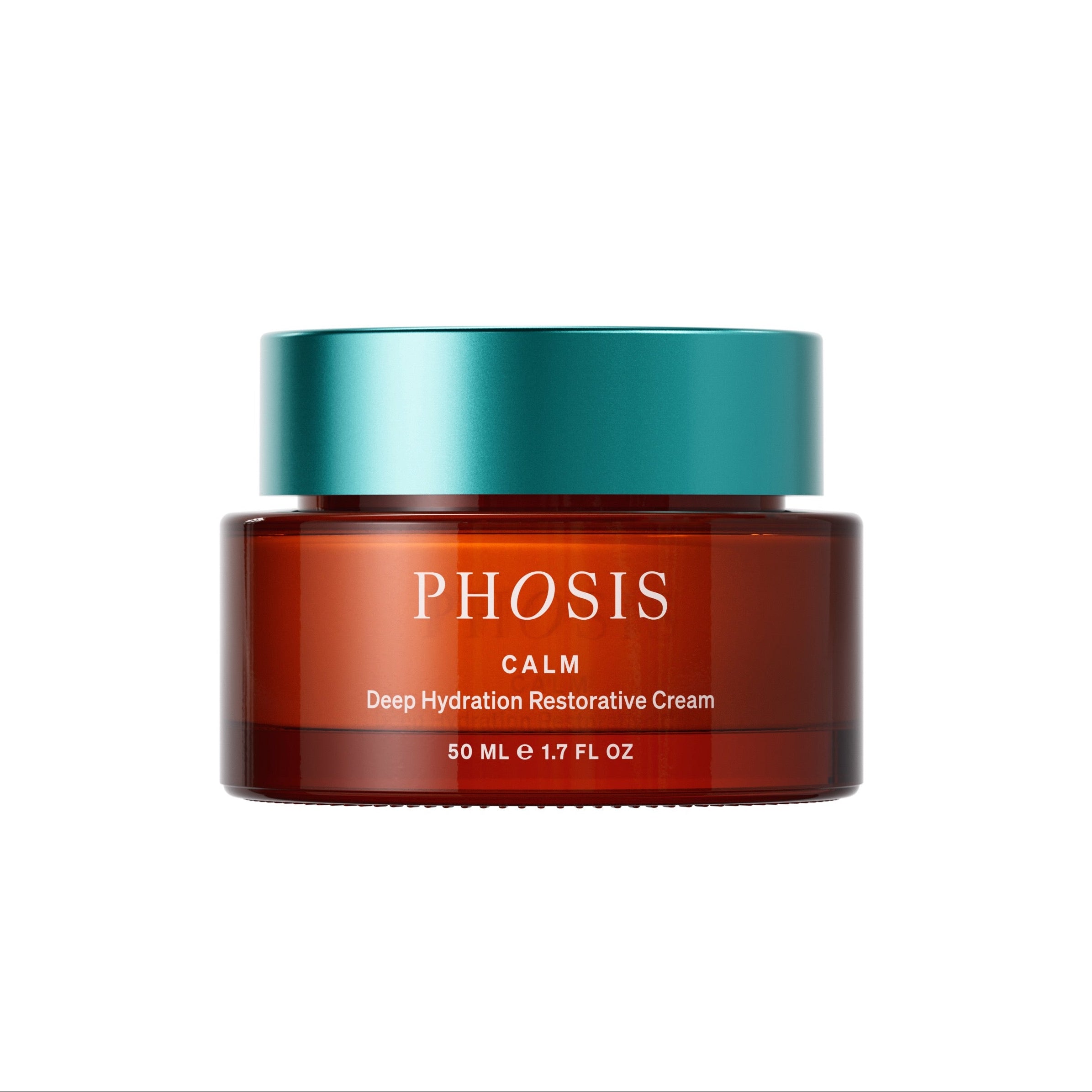 Jar of Phosis Calm Deep Hydration Restorative Cream on a white background