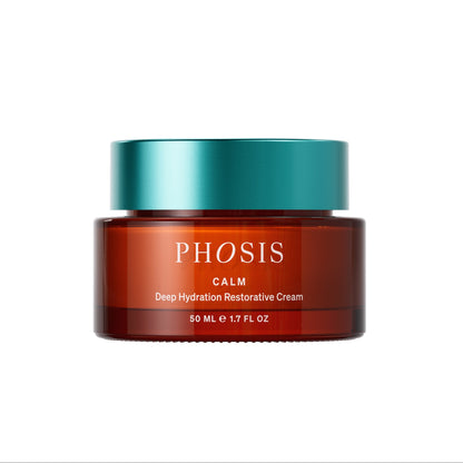 Jar of Phosis Calm Deep Hydration Restorative Cream on a white background