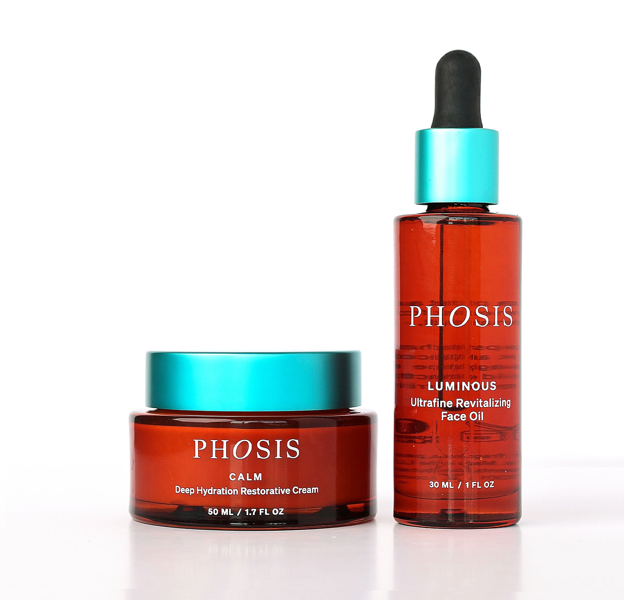 Two PHOSIS skincare products on a white background